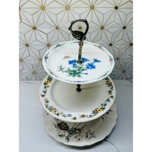 Three-Tier Dessert Stand | Vintage China |‎ Wedding Décor